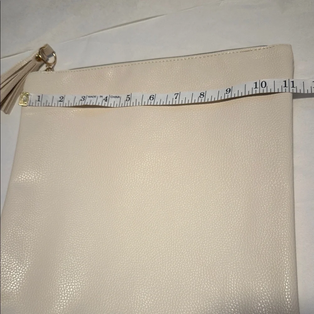 Rachel Miriam Folding Clutch Cream Pouch - Picture 9 of 10